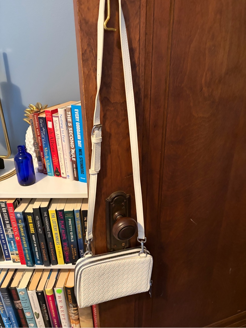 ASOS Cream Woven Crossbody Bag